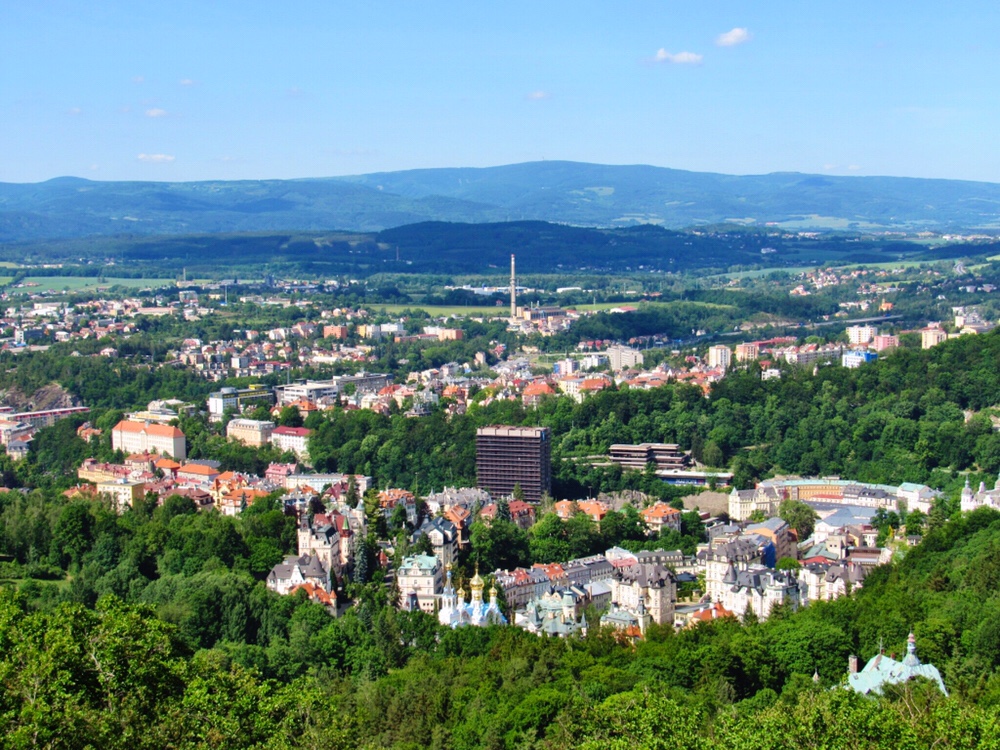 View from Observation Tower in Karlovy Vary