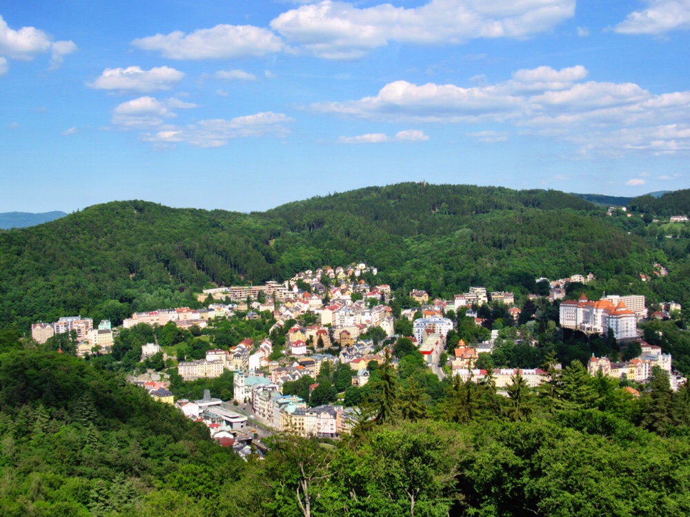 View from the Observation Tower in Karlovy Vary