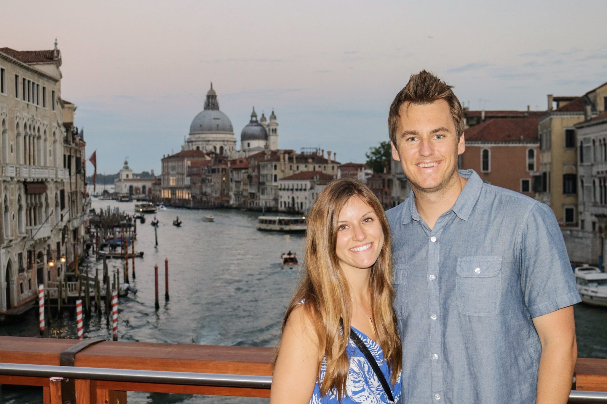 Enjoying the Sunset in Venice, Italy