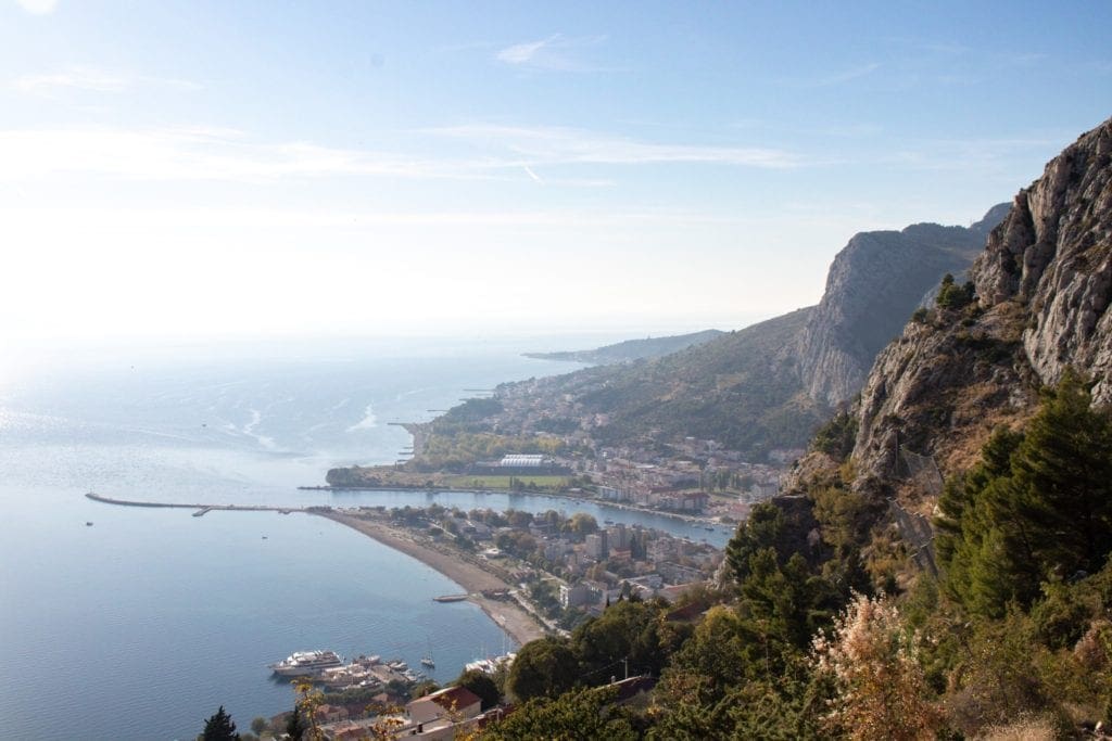 Photo overlooking Omis, Croatia