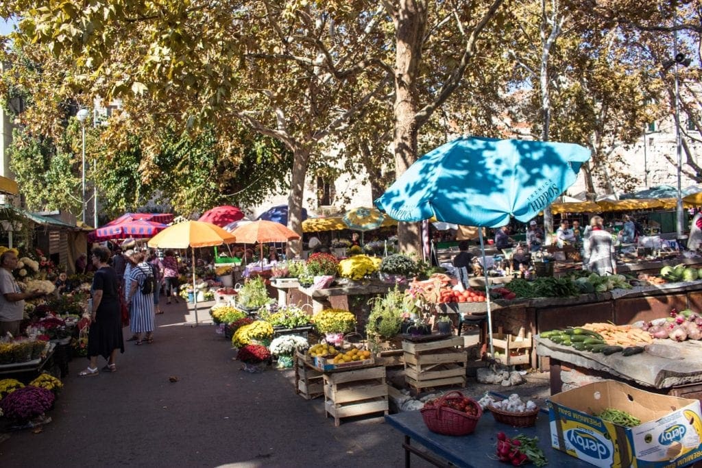 Photo of the Local Market in Split, Croatia