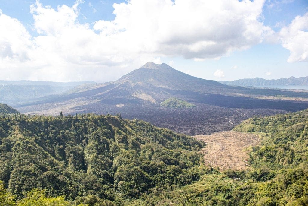 View of Mount Batur in Bali