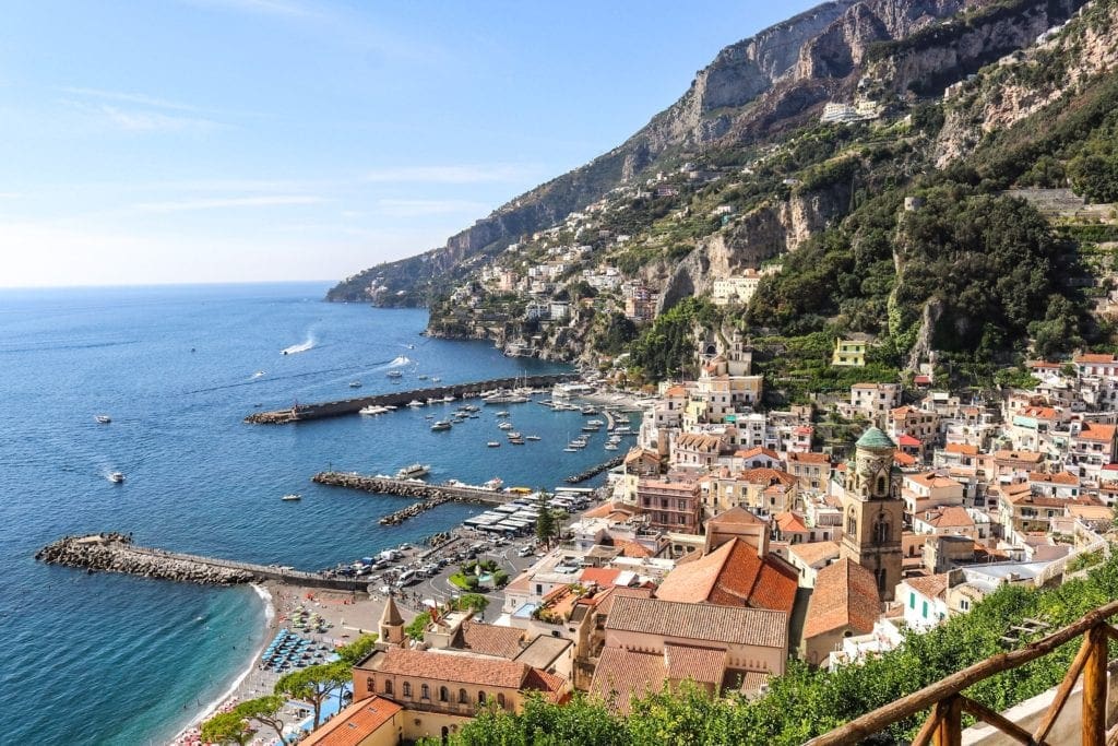 Photo overlooking Amalfi, Italy