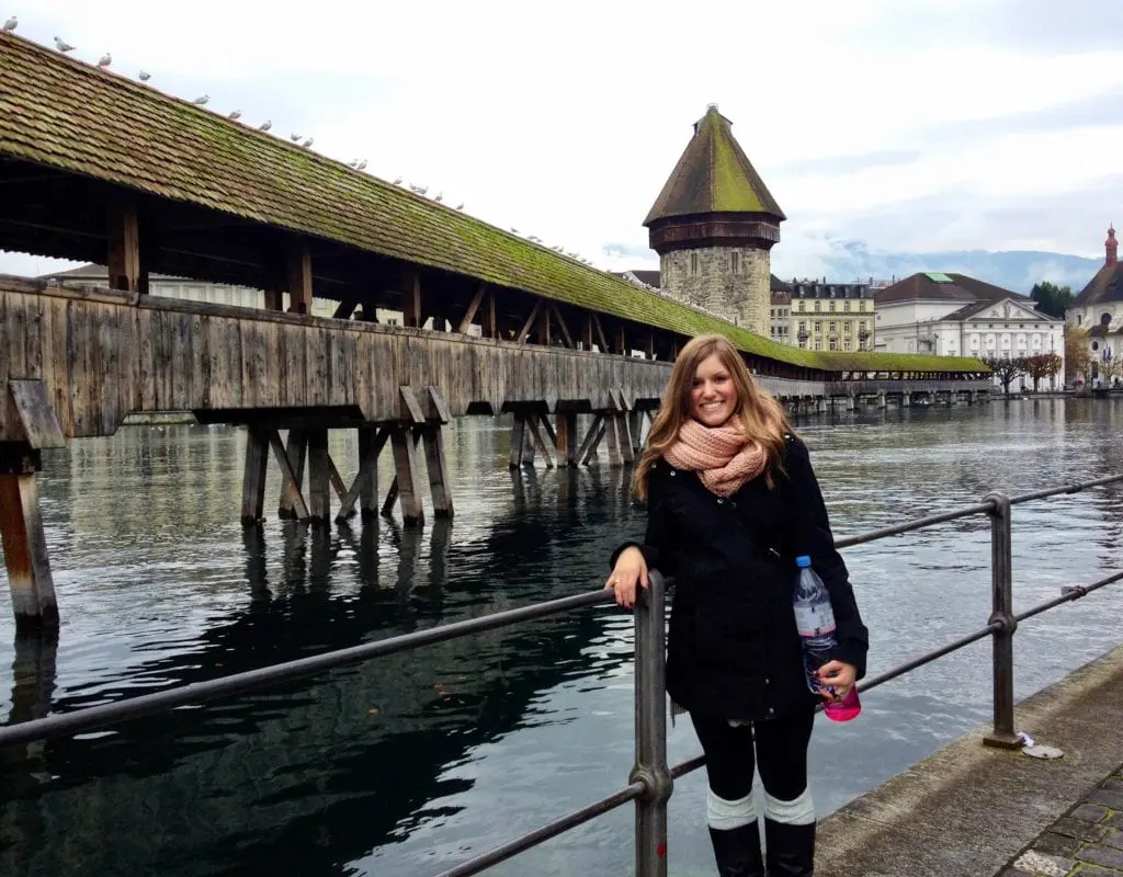 Enjoying the views in Lake Lucerne, Switzerland