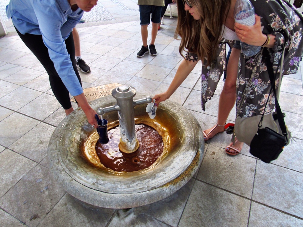 Getting Mineral Water in Karlovy Vary