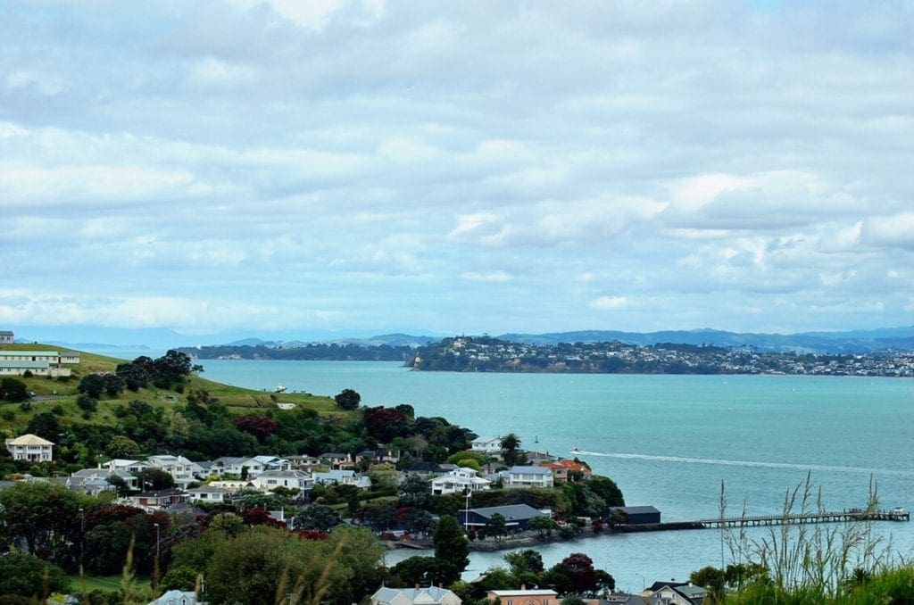 View of Auckland from the water