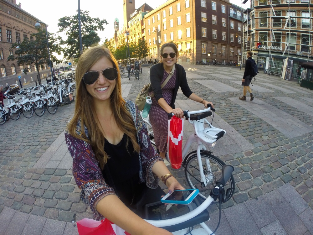 Biking in Copenhagen