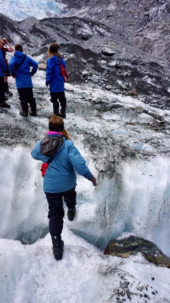 Hiking through Franz Josef Glacier