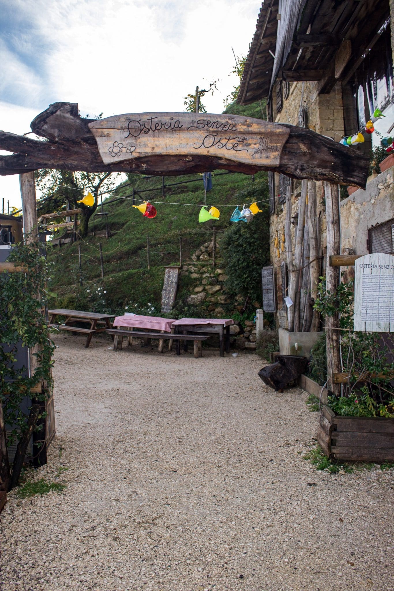 View of the Honesty Bar, Prosecco, Italy