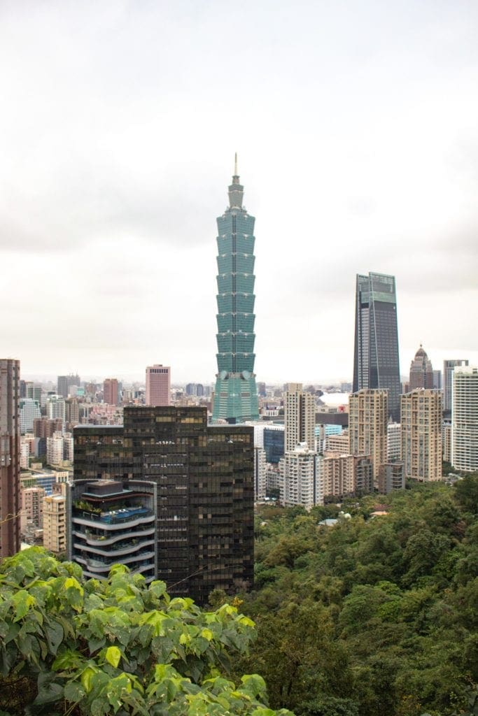 View of the Taipei 101 Tower