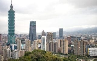 Photo overlooking Taipei
