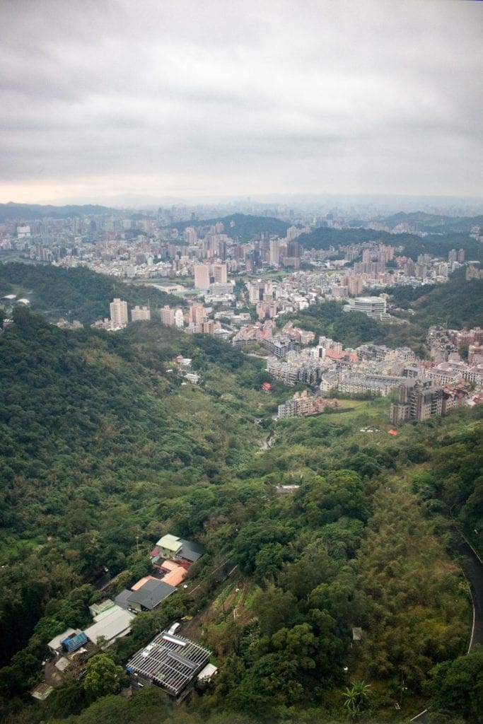 View from the Maokong Gondola, Taipei