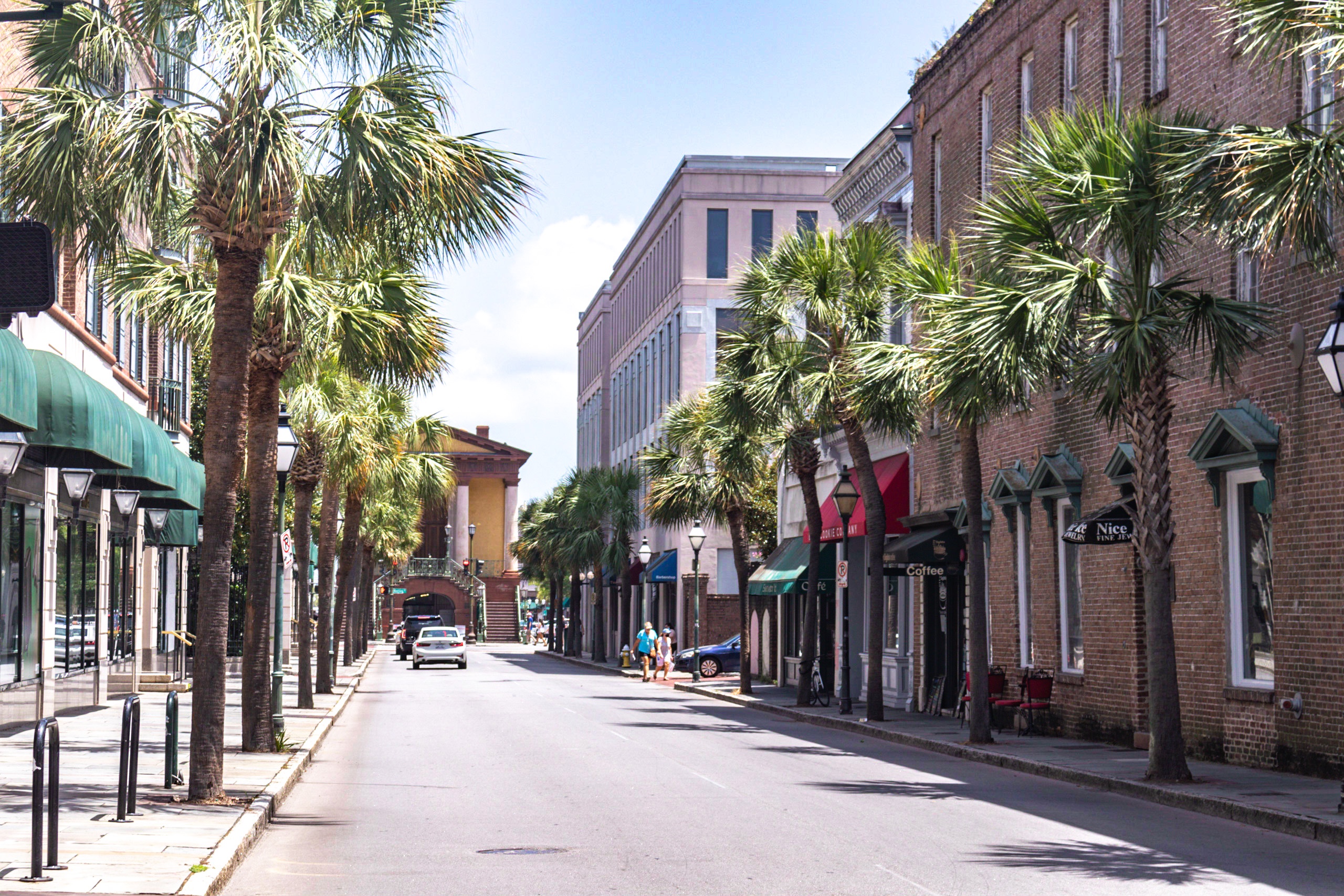 Scenic shot of the streets in Charleston South Carolina