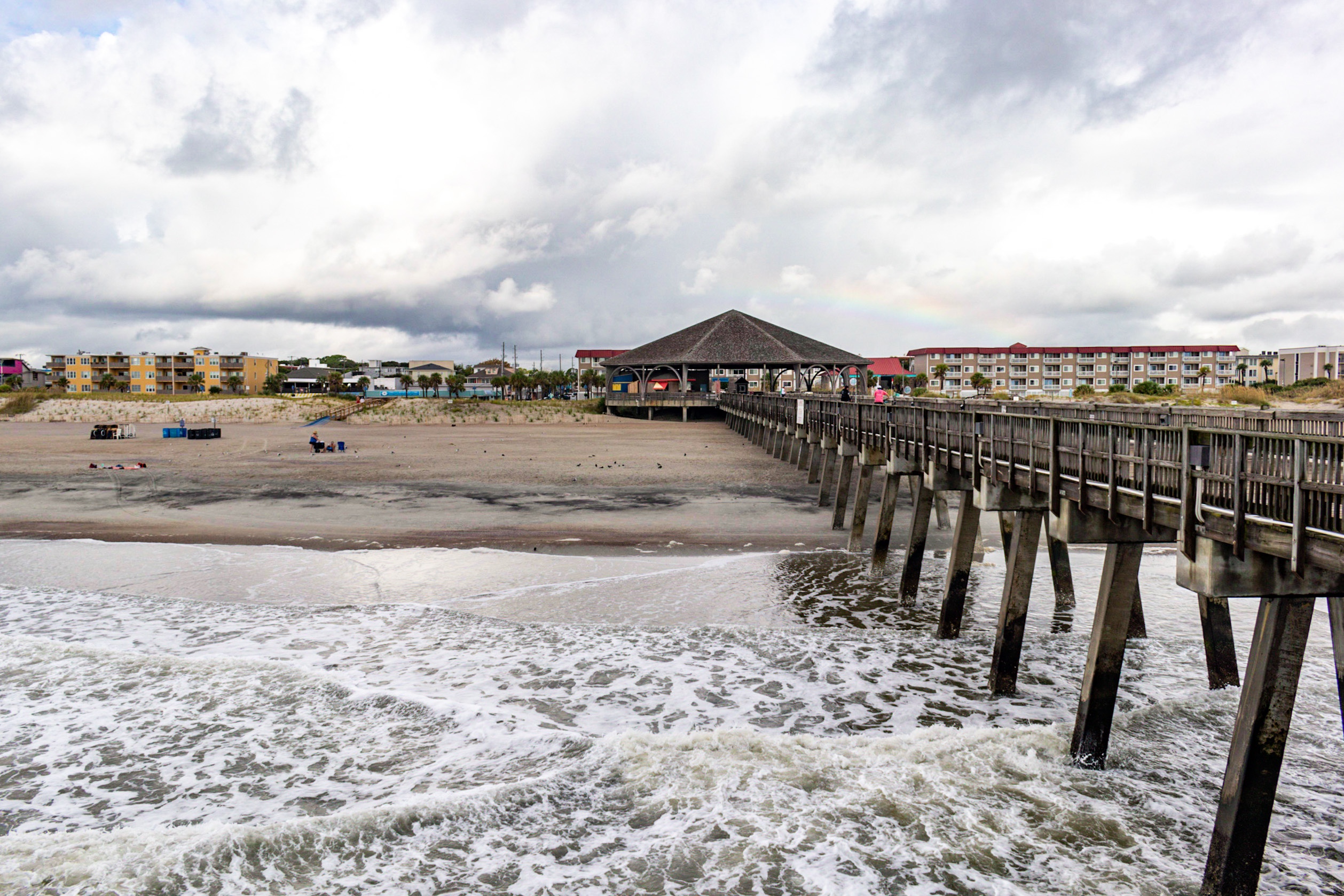 View from the pier in Tybee Island overlooking the island