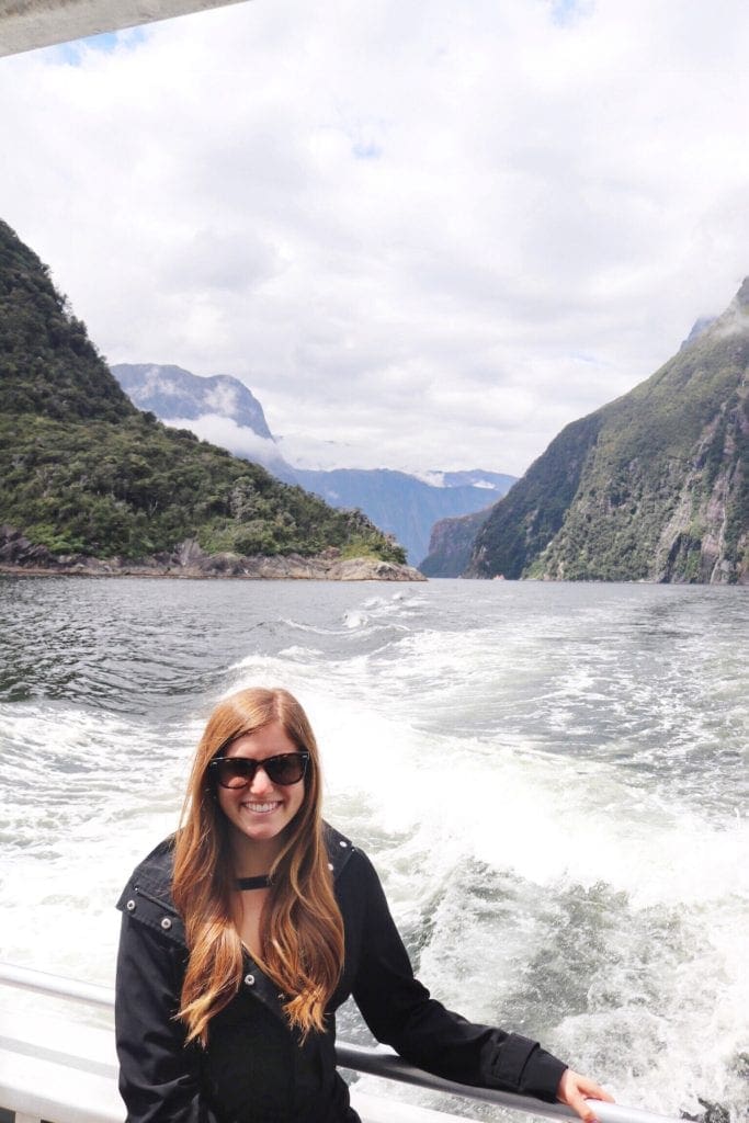 Enjoying Milford Sound, New Zealand!