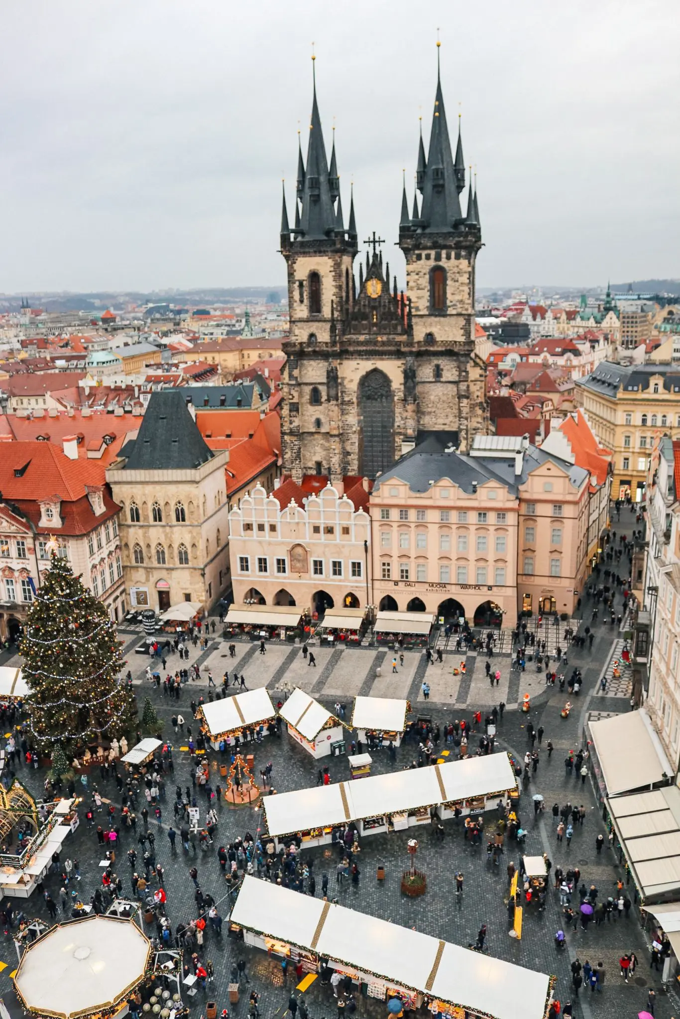 View of the Christmas Market in Old Town