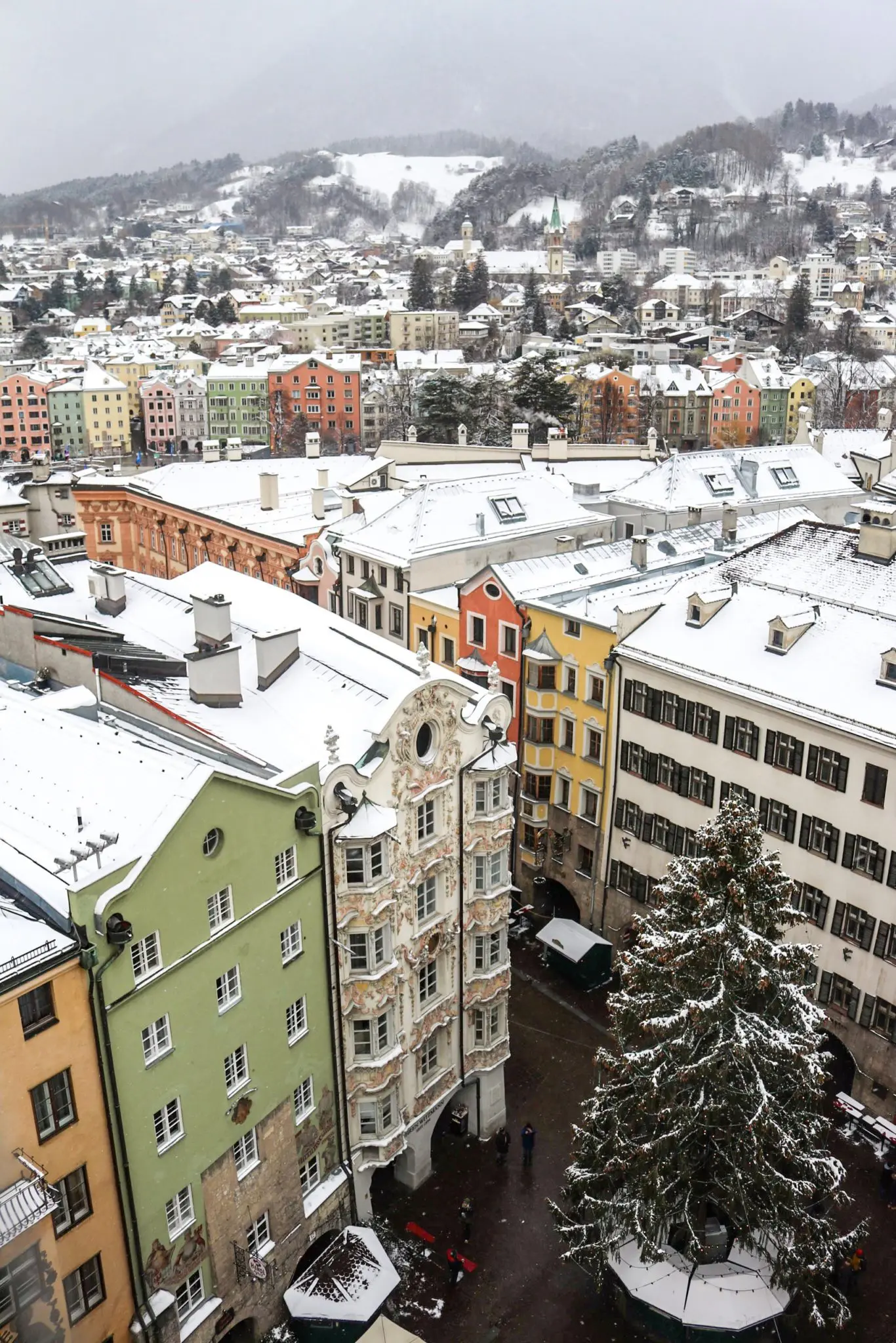 View of the Old Town in Innsbruck