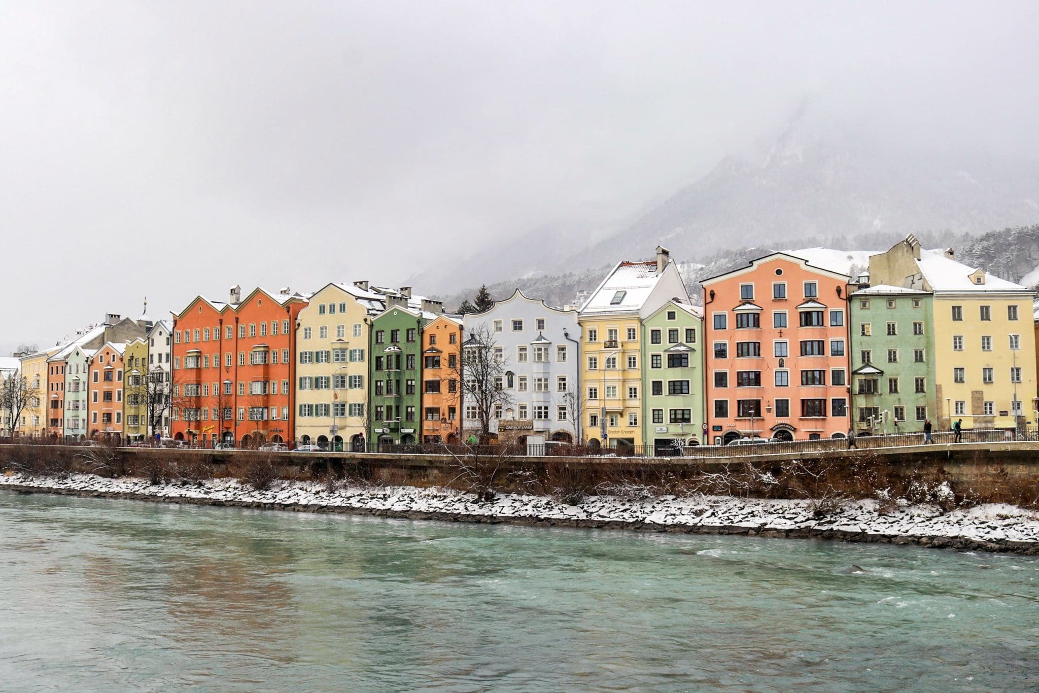 View of the Colorful houses in Innsbruck