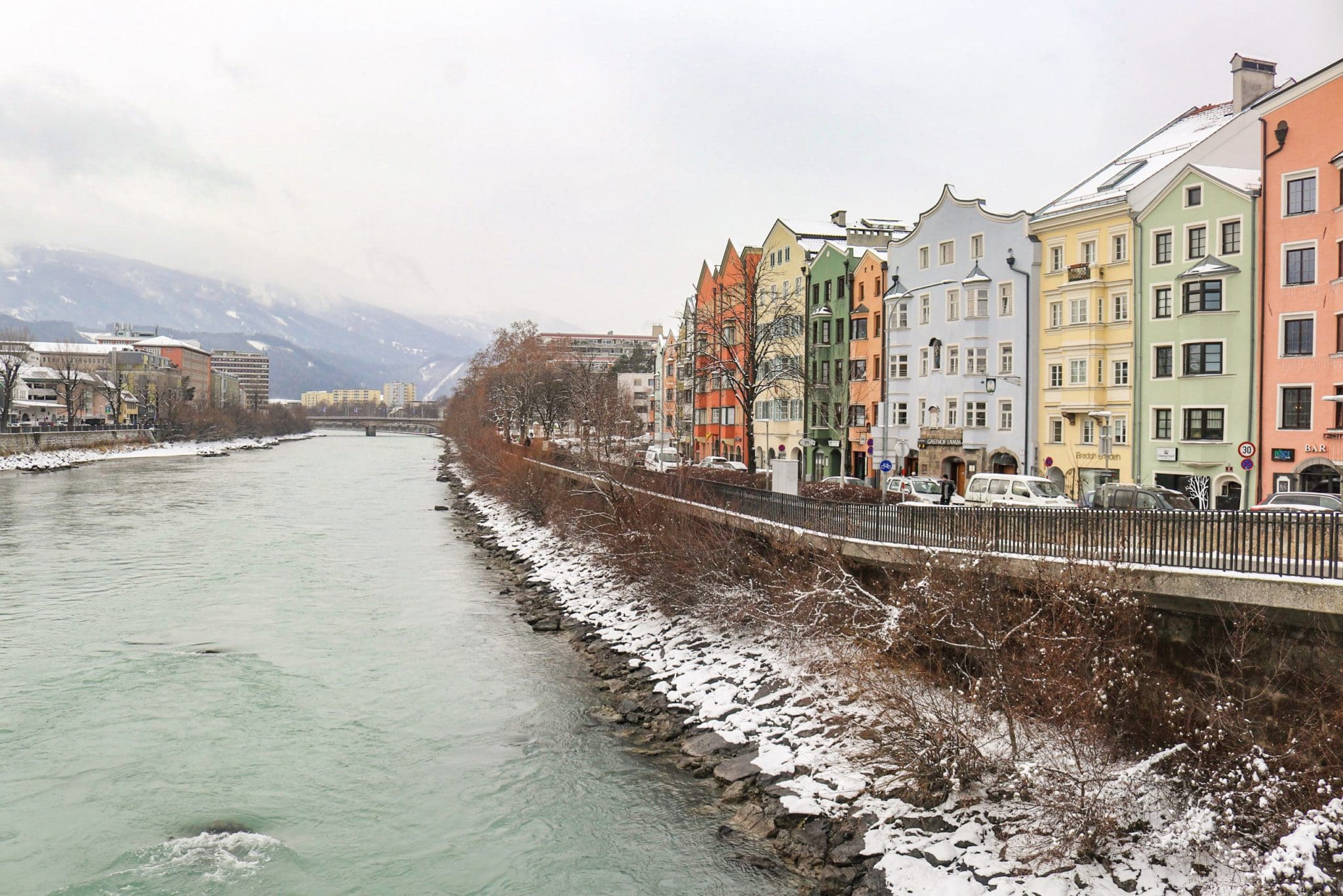 View of the Colorful Houses in Innsbruck