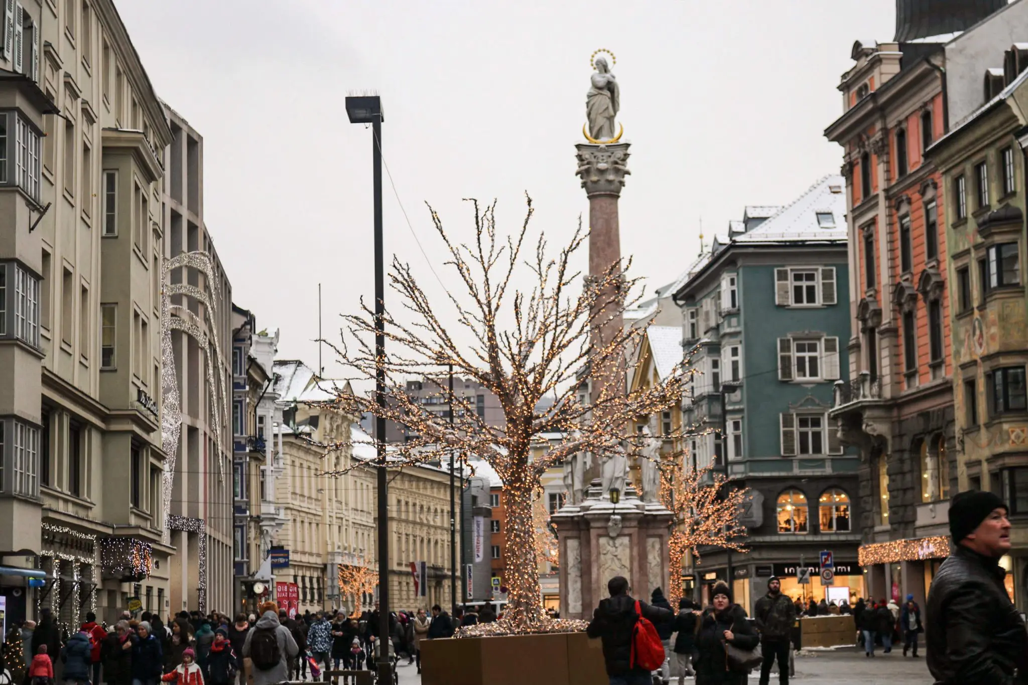 View of the street Maria-Theresien Strasse