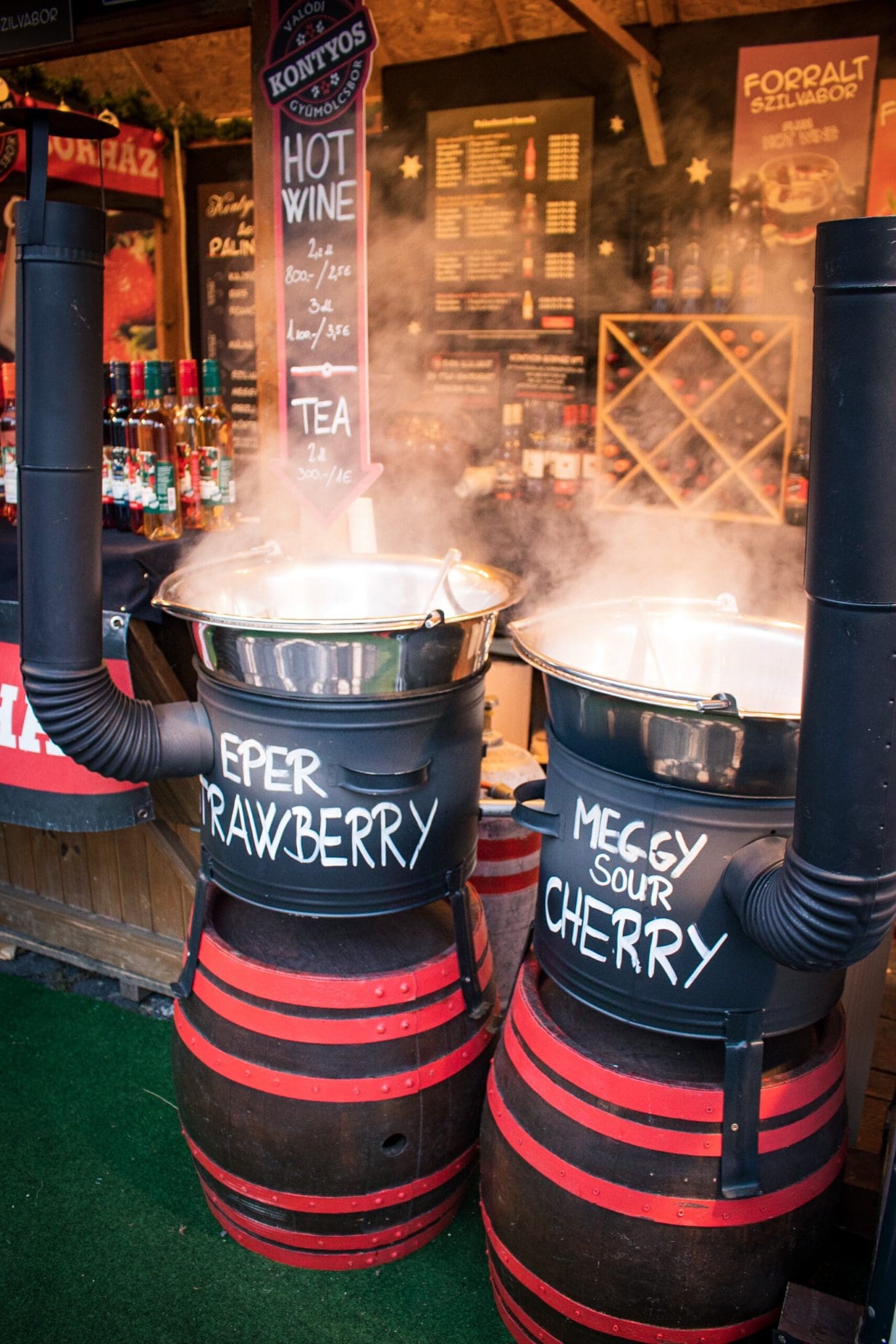 Photo of hot wine from the Budapest Christmas Market