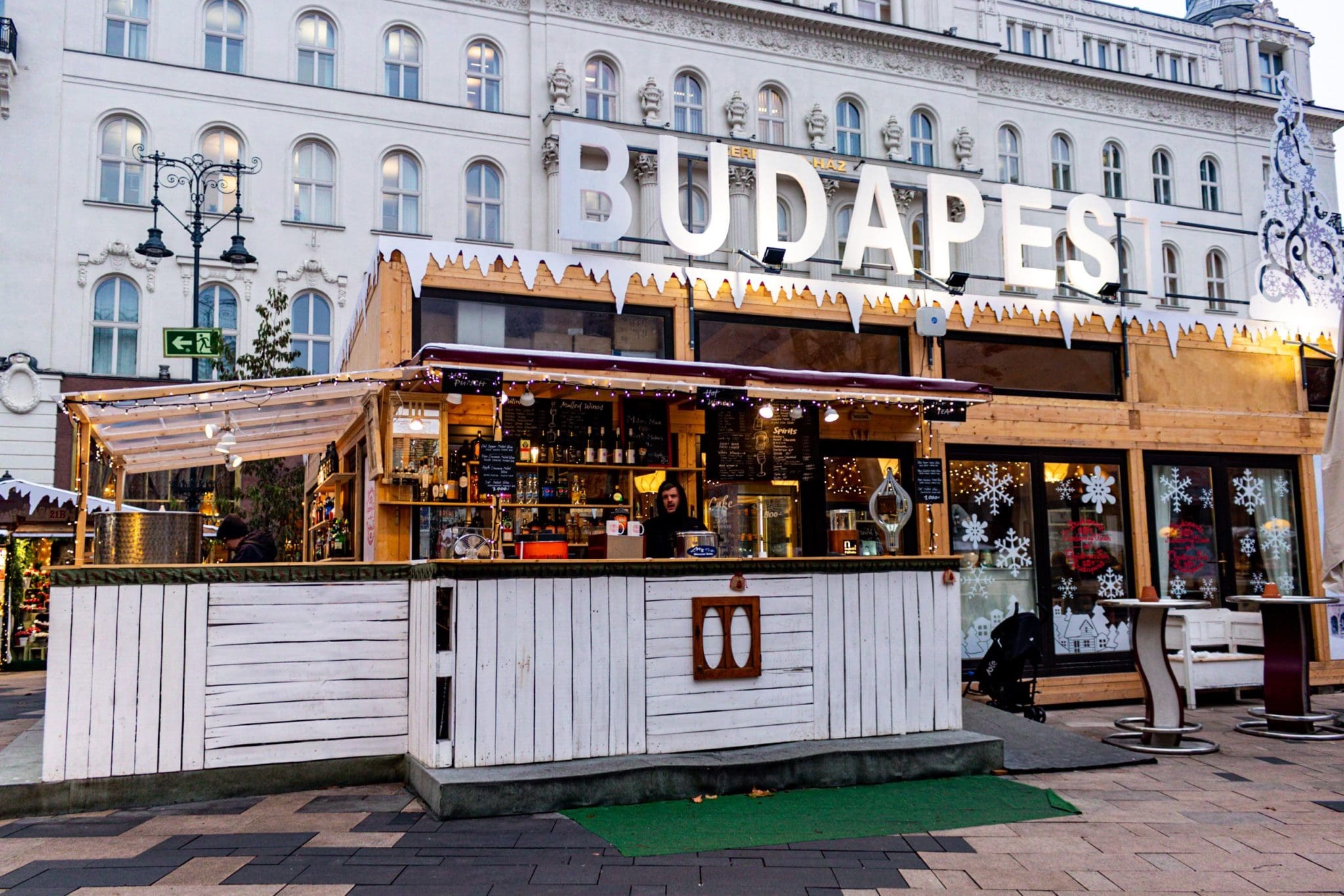 Photo of a Christmas Booth at the market in Budapest