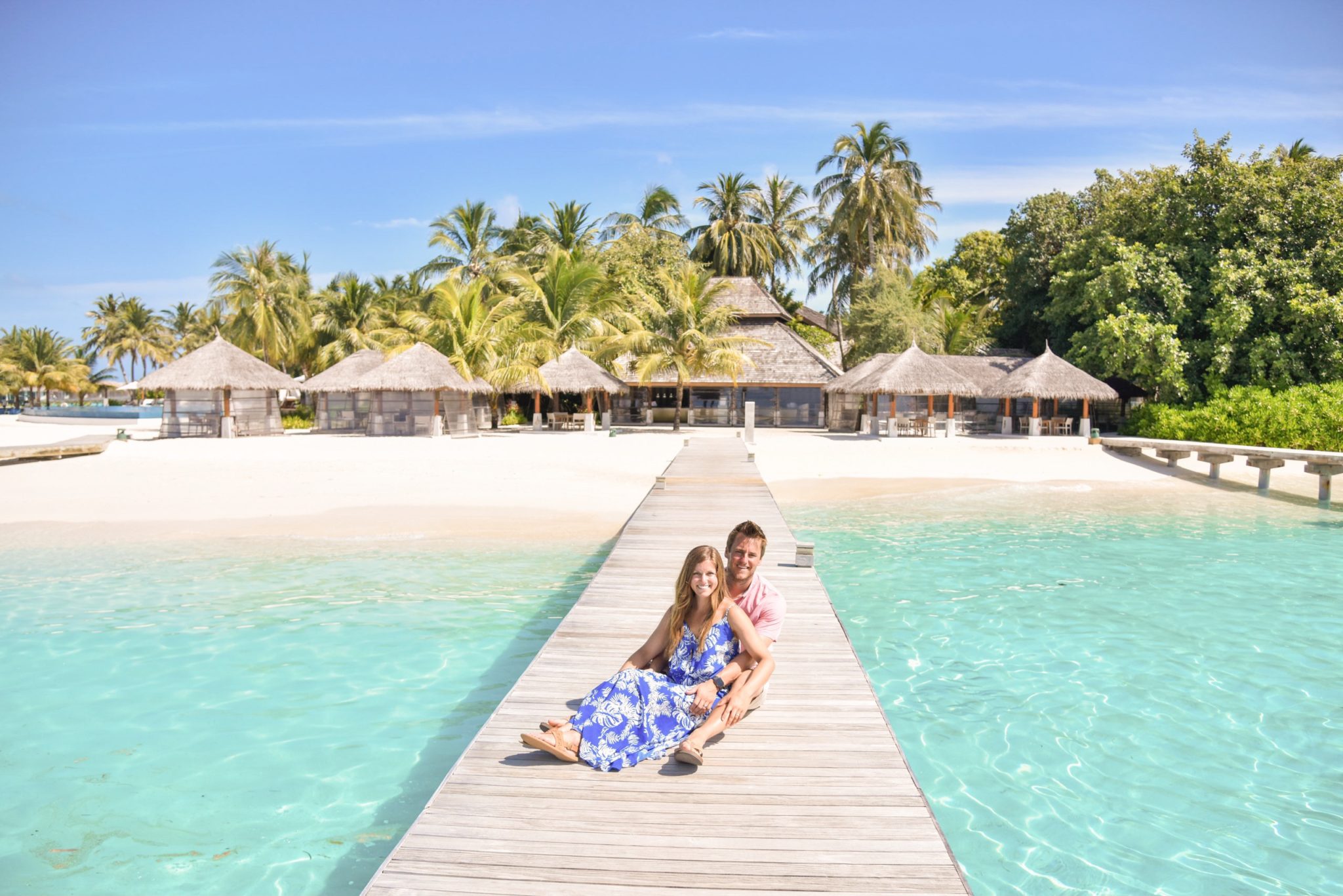 Posing at Velassaru, Maldives